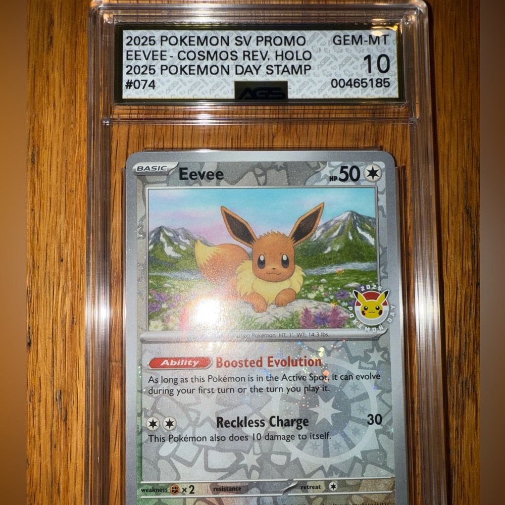 AGS 10 Gem Mint Eevee Pokemon Day 2025 Promo Card